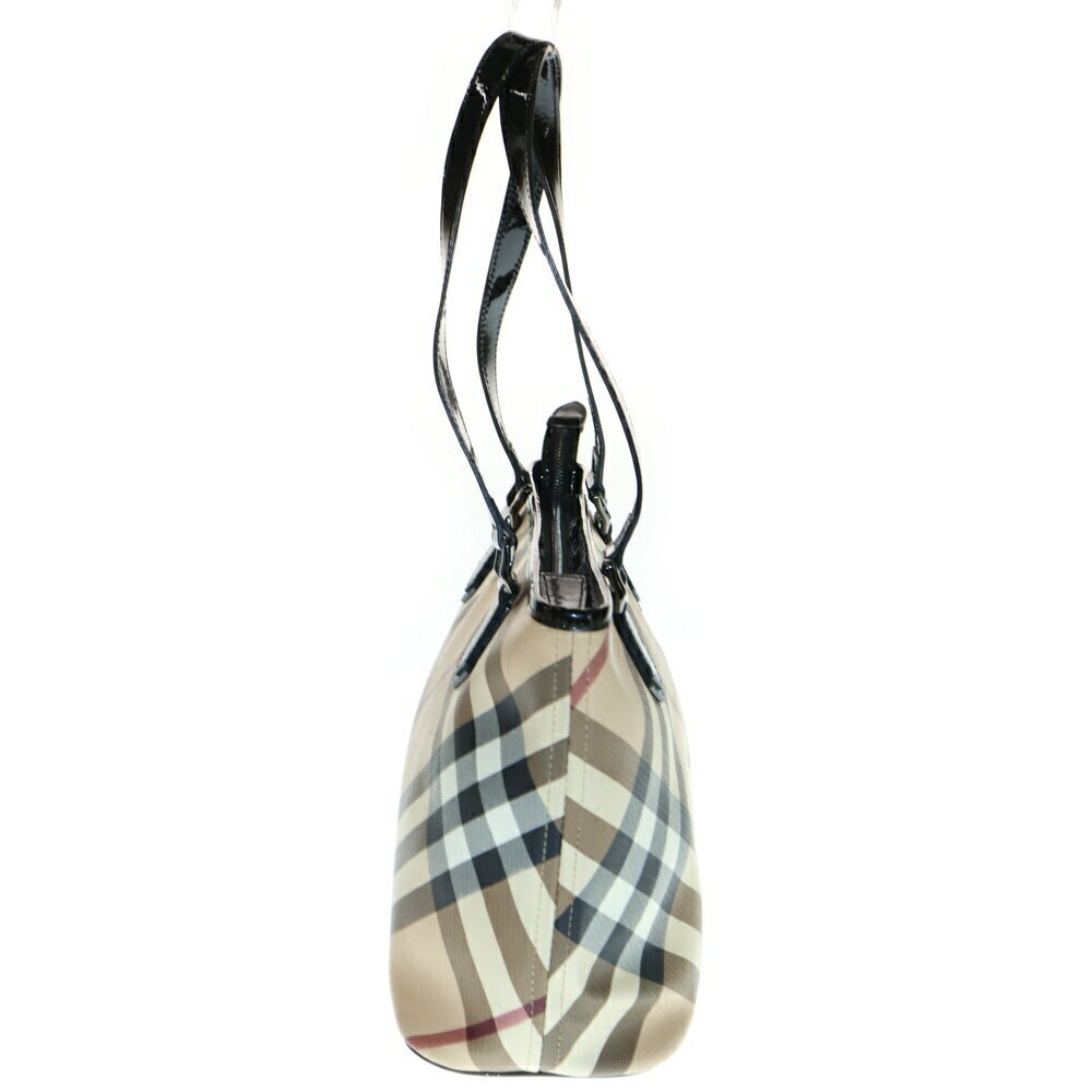 Burberry Nova Check Tote Bag Beige Tan Black - Picture 3 of 6